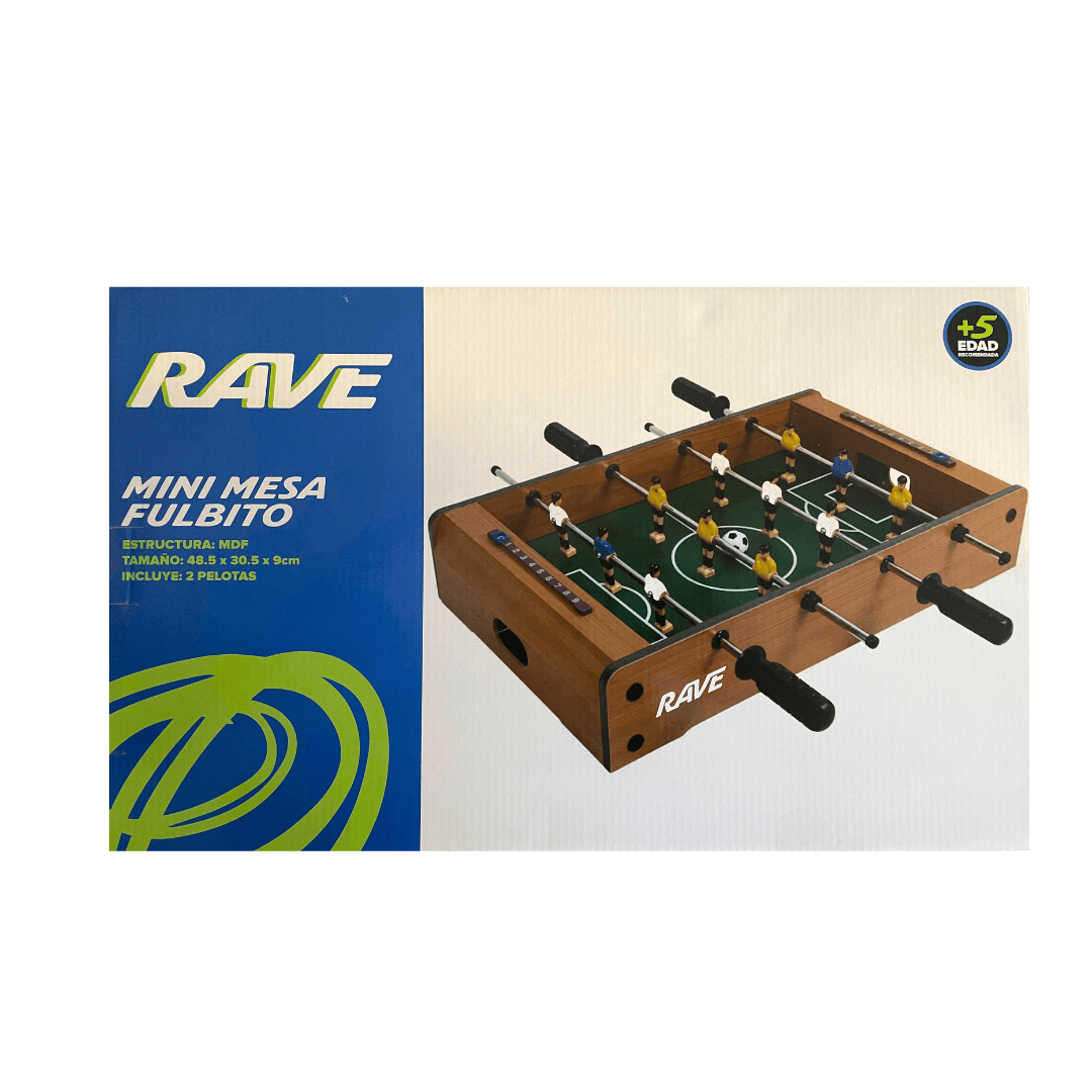 Juego De Mesa Metegol Portatil Mini Futbolito Rave Ik0404