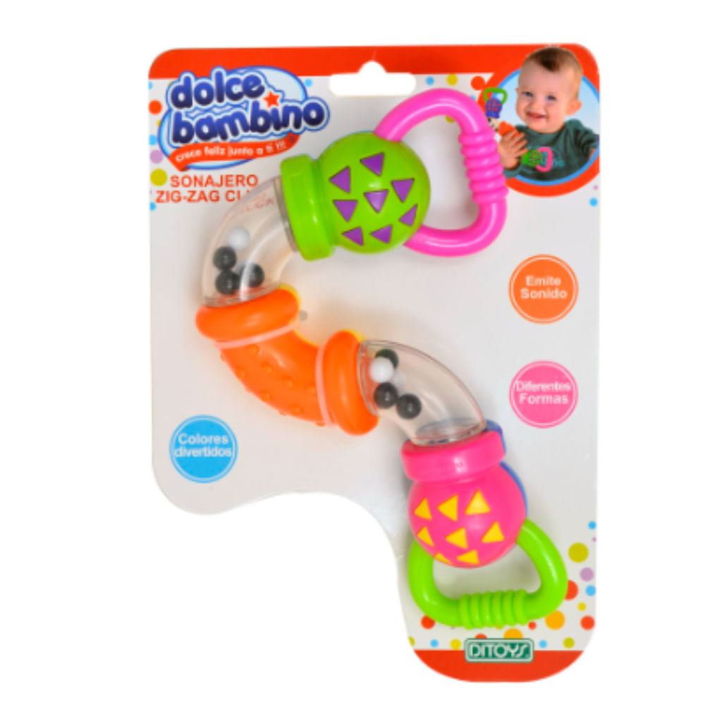 Sonajero Zig Zag Dolce Bambino 1870