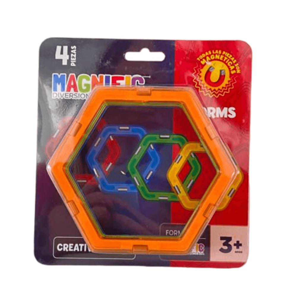 Bloques Magnéticos 4 Piezas - Hexágonos Magnific Art 2424