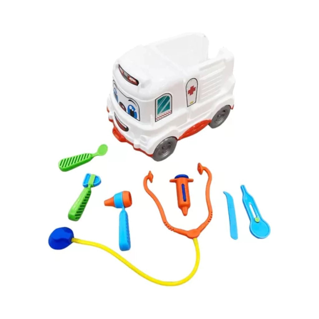 Camion Ambulancia Grande + Kit Primeros Auxilios Irv Toys