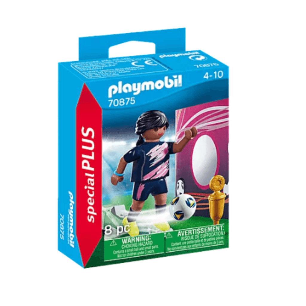 Playmobil Futbolista Con Muro De Gol - 70875