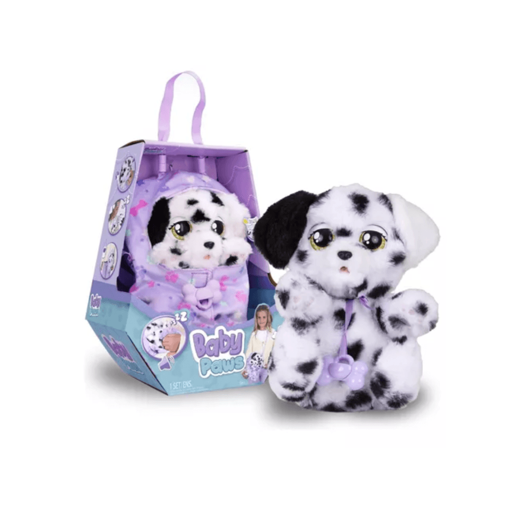 Peluche Interactivo Baby Paws Con Bolsito
