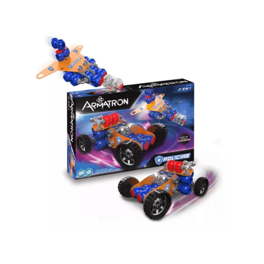 Armatron Flexibles Policias 60 Piezas 2 En 1 Bloques 01-0767