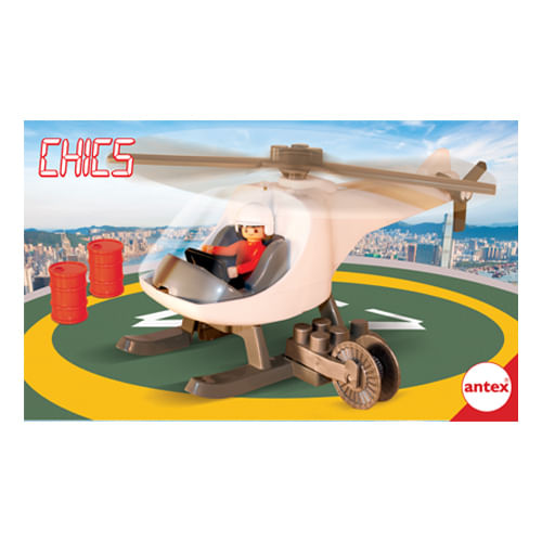 Helicoptero Con Figura Chics Original Antex Art. 9915