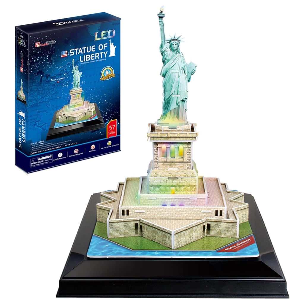 Puzzle Rompecabezas 3d Con Luces Led Cubicfun 67317