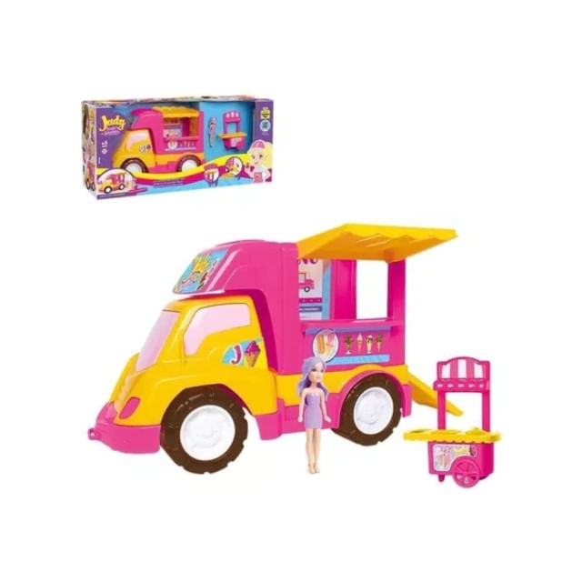 Judy Food Truck Carrito De Helados Con Muñeca 0139
