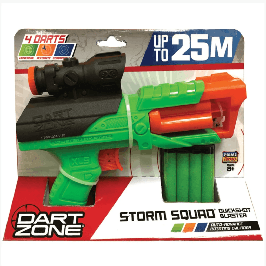 Pistola Dart Zone Storm Squad Quickshot Blaster 61086 Wabro