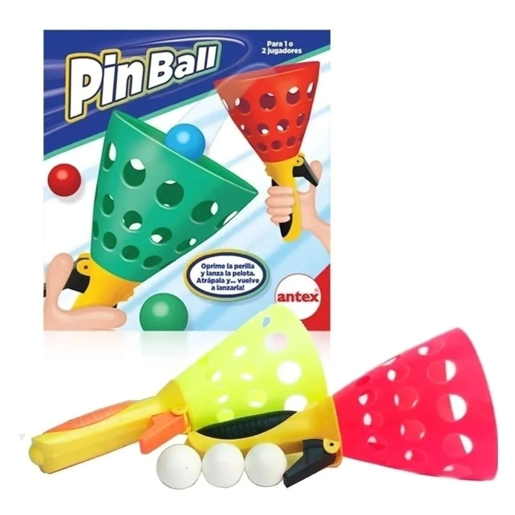 Pin Ball Lanza Y Atrapa Las Pelotas Antex 1200