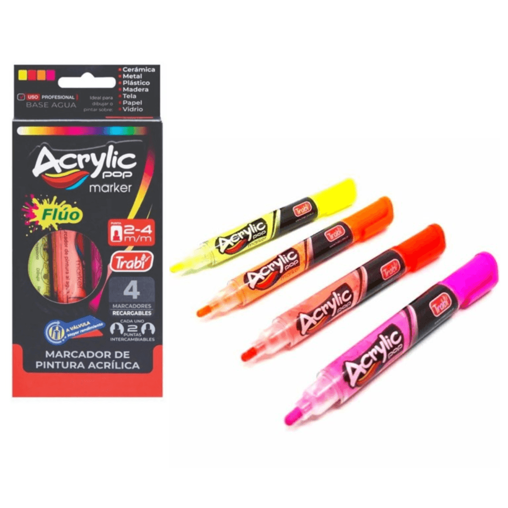 Marcador De Pintura Acrilica Trabi 34089 Carti S.A