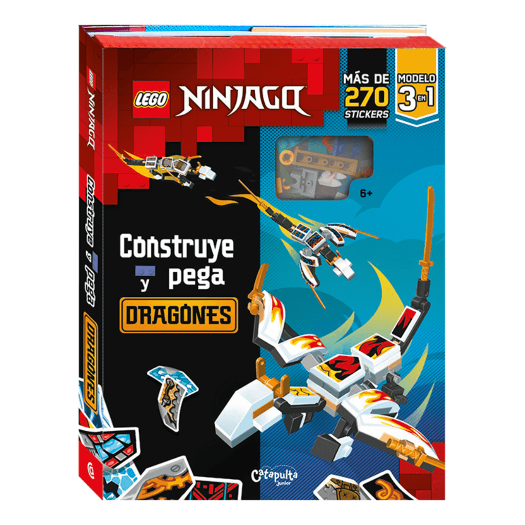 Libro Catapulta Lego Ninjago Construye Y Pega Dragones 90901
