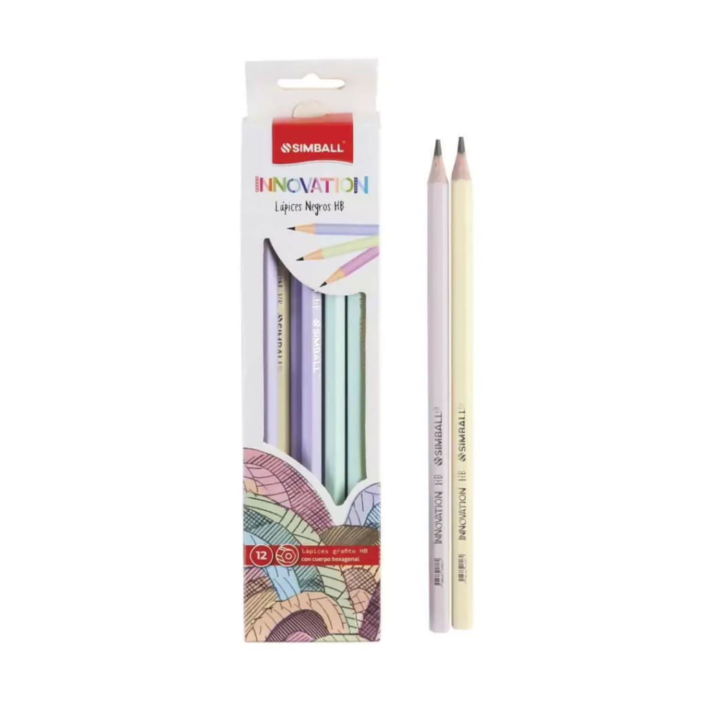 Lapiz Negro Simball Innovation Pastel X12